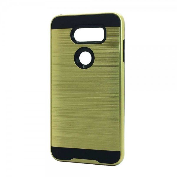 Wholesale LG V40 ThinQ Armor Hybrid Case (Gold)